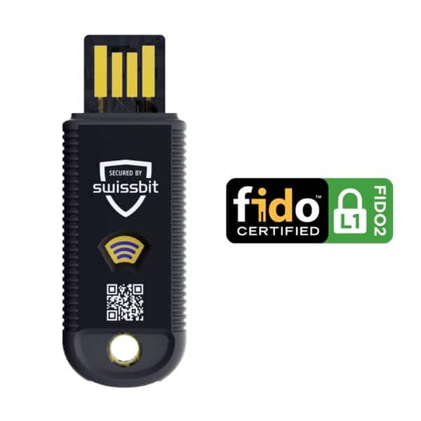 iShield Key Pro Security Key, Hardware Authenticator, USB-A and NFC Connection, FIDO2 Certified, U2F, HOTP, TOTP, PIV, 2FA, Black, (1pc) - Image 2